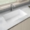 Ruvati 31"x19" Undermount Granite Composite Sgl Bowl Kitchen Sink, Wht RVG2033WH - alternate 1